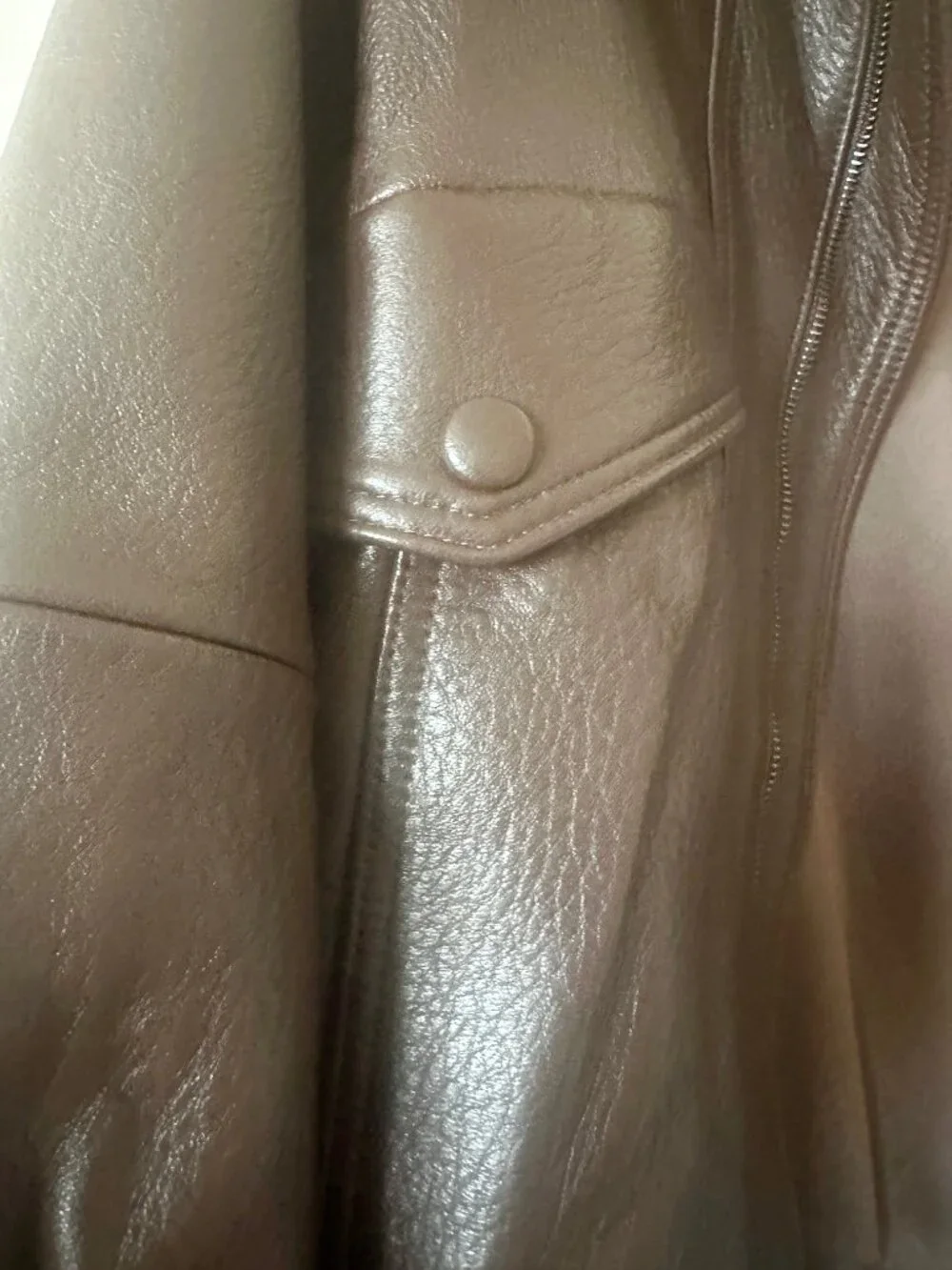 *NEW* Hemi Blurr High-Neck New Zealand Leather Jacket Dark Brown *REAL LEATHER* - Picture 5 of 7